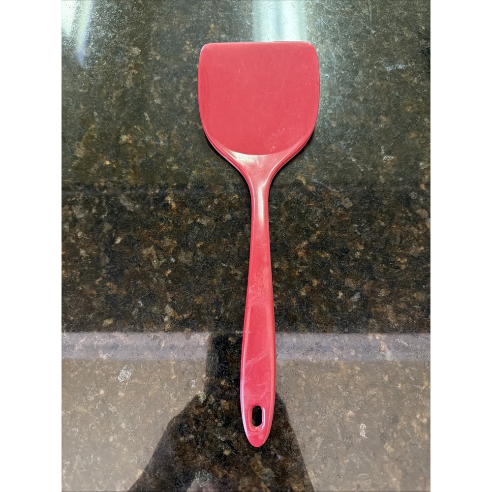 Ekco Red Melamine Spatula Turner Plastic Kitchen Utensil Vintage Retro
